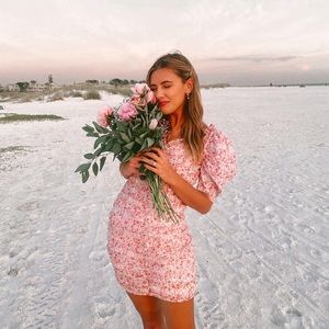Floral Puff Sleeve Dress